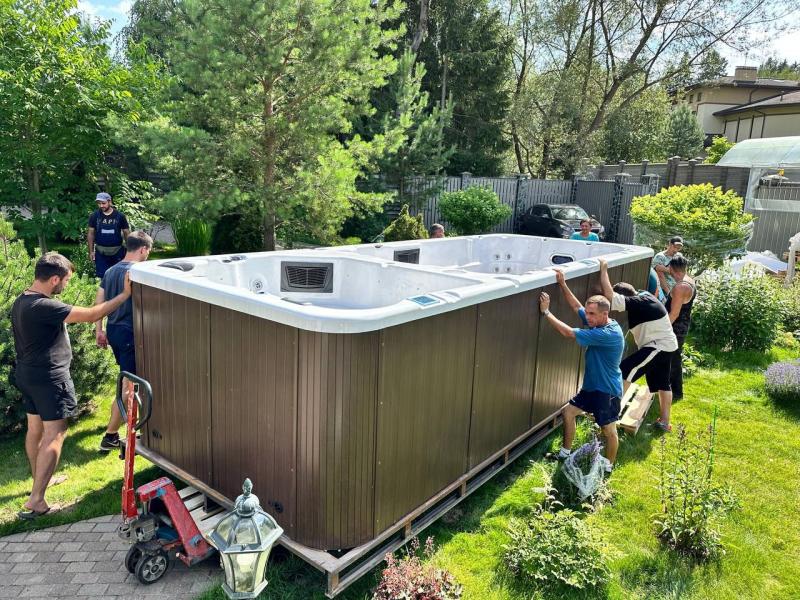 Установка спа-бассейна